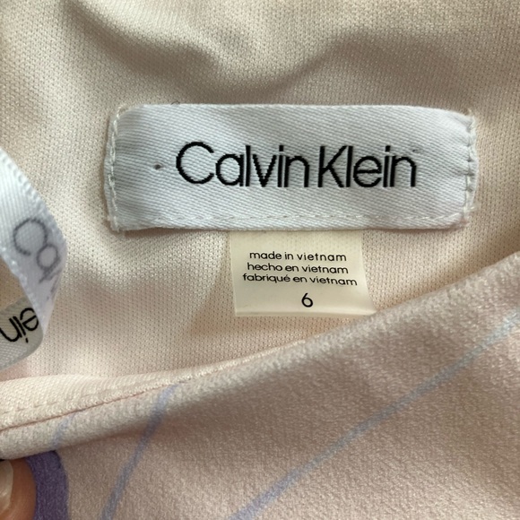 Calvin Klein Lavender Floral Midi Dress - Picture 2 of 3